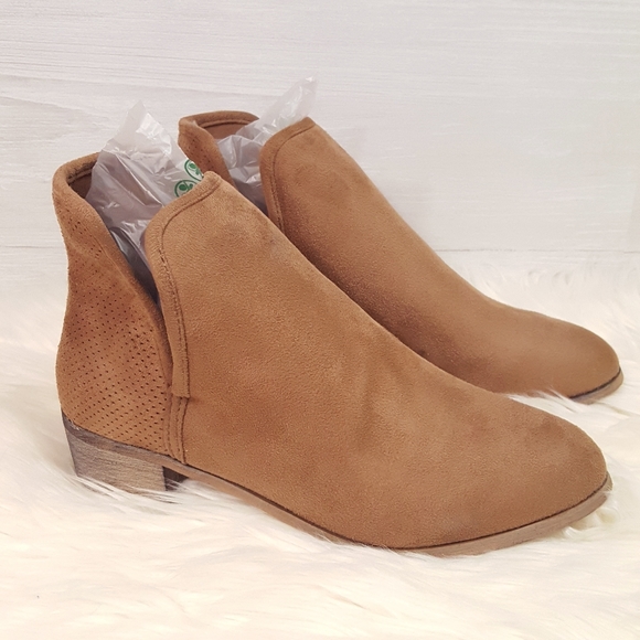 seven7 vegan suede booties